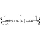 Handbremsseil re | VW T3 | 1987482216