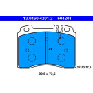 Bremsbelagsatz Db P. W124/W201/W210 90-02 | 13.0460-4201.2