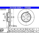 Bremsscheibe | 24.0330-0209.1