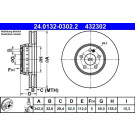 Bremsscheibe | 24.0132-0302.2