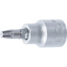 BGS Schraubenausdreher-Bit-Einsatz | Antrieb Innenvierkant 10 mm (3/8"""") | für defektes T-Profil (für Torx) T27 | 7098-T27