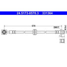 Bremsschlauch | 24.5173-0570.3