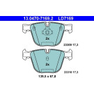 Bremsbelagsatz Bmw T. 1/3/5/6/7/X5/X6 2,5-5,0 02- Keramik | 13.0470-7169.2