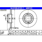 Bremsscheibe Vw T. Golf 4 97 | 24.0109-0123.1