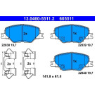 Bremsbelagsatz, Scheibenbremse | 13.0460-5511.2
