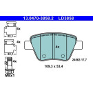 Bremsbelagsatz Skoda T. Octavia/Superb/Yeti 04- Keramik | 13.0470-3858.2