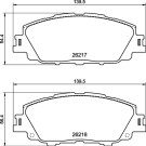 BREMBO Bremsklötze VA | TOYOTA | P 83 175