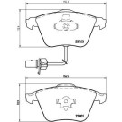 BREMBO Bremsklötze VA | AUDI A4, A6 SEAT Exeo 08 | P 85 084