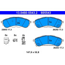 Bremsbelagsatz, Scheibenbremse | 13.0460-5543.2