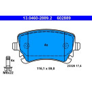 Bremsbelagsatz Vw T. A4/A6/A8/T5 Ohne Sensor | 13.0460-2889.2