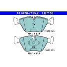 Bremsbelagsatz Bmw P. 3/X3/Z4 2.0-3.0 00-11 Keramik | 13.0470-7155.2