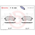 BREMBO Bremsklötze VA | SUBARU Forester,Impreza,XV 16 | P 78 028