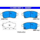 Bremsbelagsatz, Scheibenbremse | 13.0460-5687.2