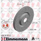 Bremsscheibe VA Sport | MERCEDES M,R,GL-Klasse 05 | 400.3670.52