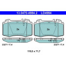 Bremsbelagsatz Db P. W163/W220/W221 98-05 Keramik | 13.0470-4984.2