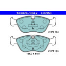 Bremsbelagsatz Volvo P. C70/S70/V70 95-05 2,0-2,5 Keramik | 13.0470-7053.2