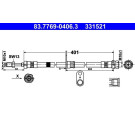 Bremsschlauch | 83.7769-0406.3