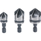 BGS Senker-Bit-Satz | HSS | Antrieb 6,3 mm (1/4"""") | 12 - 16 - 19 mm | 3-tlg | 70052