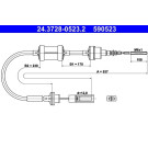 ATE Kupplungsseil | 24.3728-0523.2