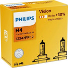 H4 12V 60/55W P43t Vision +30% 2 St. Philips | 12V 60/55W, P43t-38 | 12342PRC2