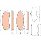 Bremsklötze HA | MITSUBISHI Canter 05 | GDB3487