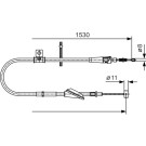 Handbremsseil re | OPEL Agila | 1987482136