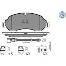 Bremsbelagsatz, Scheibenbremse | 025 220 3417/PD