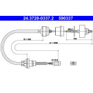 ATE Kupplungsseil | 24.3728-0337.2
