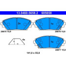 Bremsbelagsatz, Scheibenbremse | 13.0460-5658.2