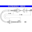 ATE Kupplungsseil | 24.3728-0519.2