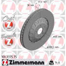 ZIMMERMANN Bremsscheibe | 100.3375.75