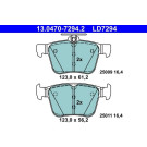 Bremsbelagsatz Vw T. Golf/Passat/Tiguan/Touran 1.0-2.0 12- Keramik | 13.0470-7294.2