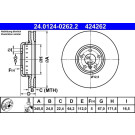 Bremsscheibe | 24.0124-0262.2