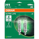 OSRAM H1 12V 55W P14,5s ULTRA LIFE - 4 Jahre Garantie, 2 Stk