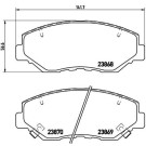 BREMBO Bremsklötze VA | HONDA Accord, Civic 03 | P 28 035X