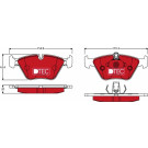 Bremsbelagsatz Bmw S. 3/5 96-04 Dtec Cotec | GDB1404DTE