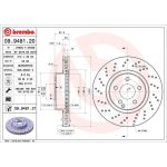 15 481 062 Bremsscheibe VA | MERCEDES R230 03 | 09.9481.21