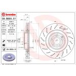 15 481 107 Bremsscheibe VA | MERCEDES CLS 11 | 09.B855.51