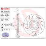 15 481 108 Bremsscheibe VA | MERCEDES SLK 11 | 09.B744.51