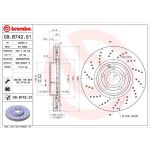 15 481 115 Bremsscheibe VA | MERCEDES CLS 11 | 09.B742.51