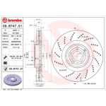 15 481 120 Bremsscheibe VA | MERCEDES CLS C218 11 | 09.B747.51