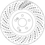 15 481 204 Bremsscheibe VA | MERCEDES C, E, S-Klasse 07 | DF6873S