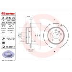 15 482 021 Bremsscheibe HA | MERCEDES W168,W414 97 | 08.9580.20