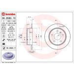 15 482 025 Bremsscheibe HA | MERCEDES W169,W245 04 | 08.9580.11