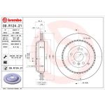 15 482 033 Bremsscheibe HA | MERCEDES W164,W251,X164 05 | 09.R124.21