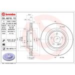 15 482 034 Bremsscheibe HA | MERCEDES W221,R230 SL500 05 | 09.A818.11