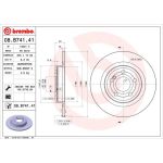 15 482 054 Bremsscheibe HA | MERCEDES SLK 11 | 08.B741.41