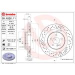 15 482 085 Bremsscheibe HA | MERCEDES C-Klasse 07 | 09.A326.11