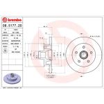 17 481 021 Bremsscheibe VA | VW T3 85 | 08.5177.20