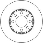 17 481 042 Bremsscheibe VA | AUDI A2,VW Lupo 99 | DF4205